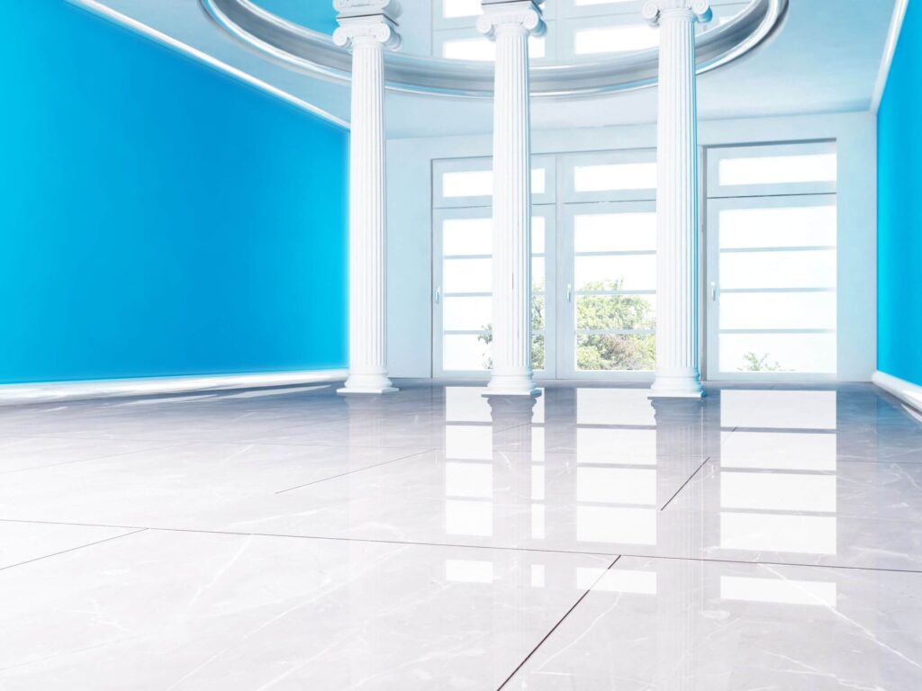 16183386 columns and a window in empty room